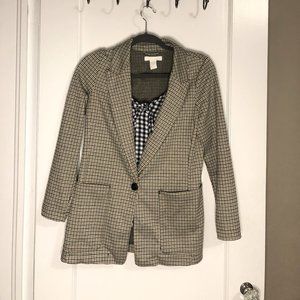Gingham Fitted Blazer!